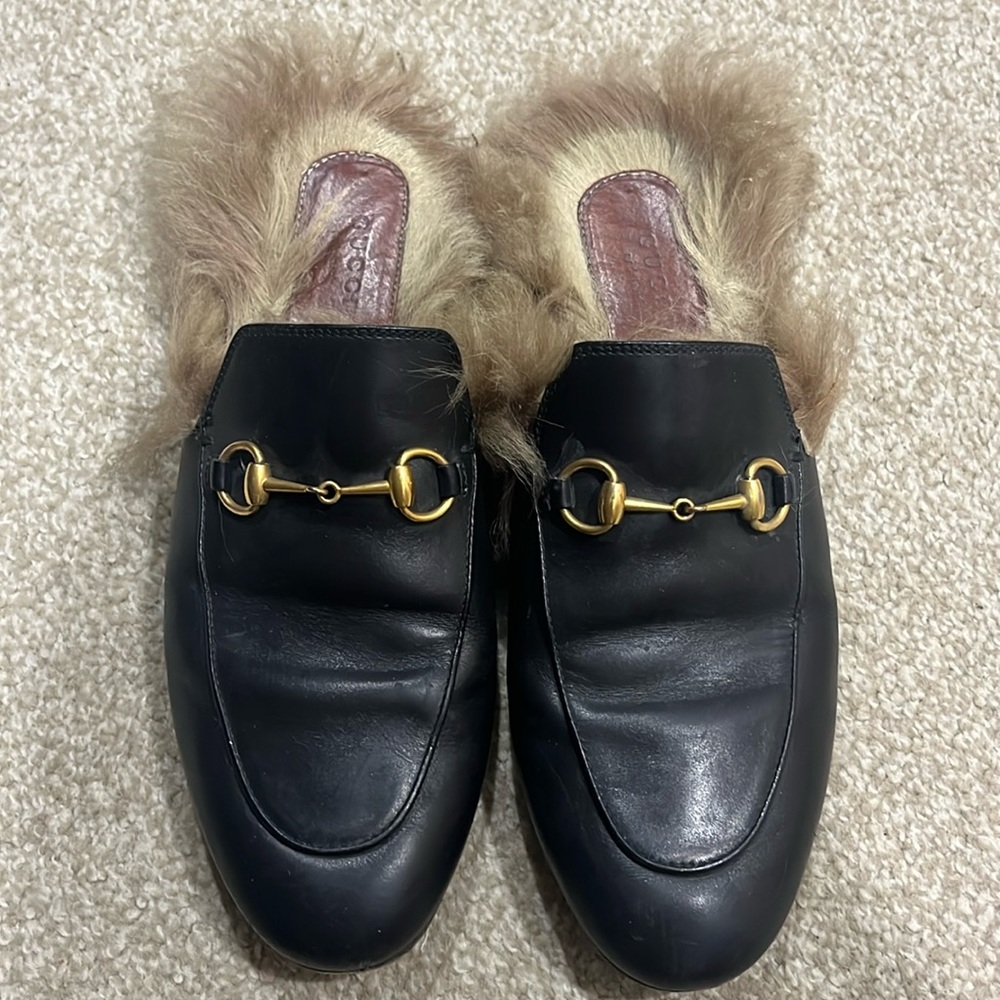 Gucci Princetown Fur Lined Mule
